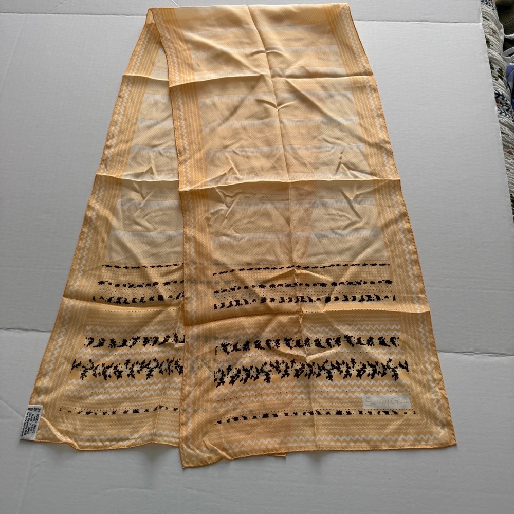 Light Yellow Patterned Women's Scarf